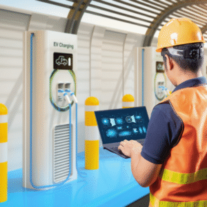 Green and White Modern Electric Vehicle & Charging Station Instagram Post (27)